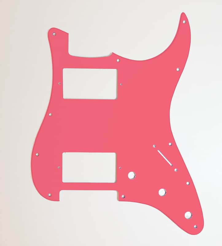 Carmedon Electronics Stratocaster Pickguard HH 2021 Strawberry Pink image 1