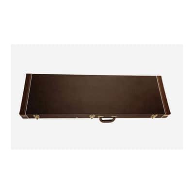 Electric Bass Guitar Hard Case – Brown Vinyl, Plush Interior, Pro-Level Protection image 1