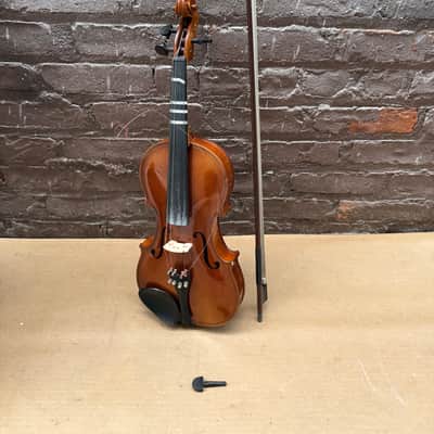 Josef Florenz Luby (Schonbach) 4/4 Violin Outfit w/ Bow & Hard Case – Used – Needs Chinrest Hardware Replacement image 3