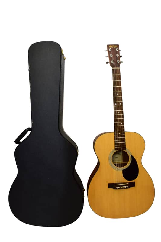 2007 Martin OM-1 Orchestra Model Acoustic Electric Guitar, Natural w/ Case image 1