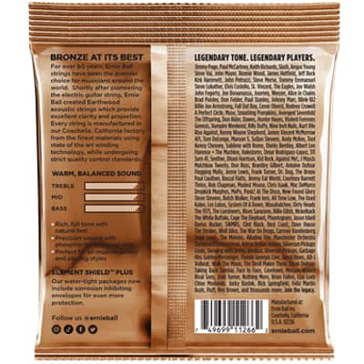 Ernie Ball Earthwood Acoustic Guitar Strings Bundle 3 Pack 11-52 image 2