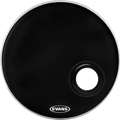 Evans Emad Resonant Black Bass Drum Head - 18" image 3