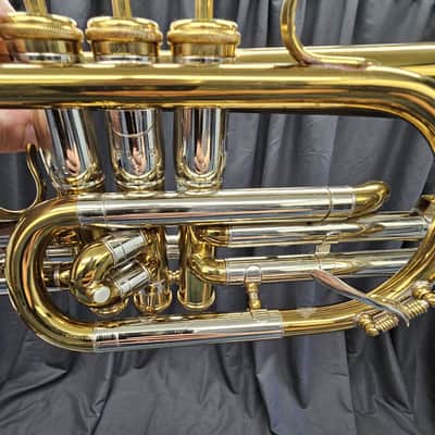Olds Bb Cornet 1938 - Lacquered Brass w/ Nickel plating w/ original case image 18