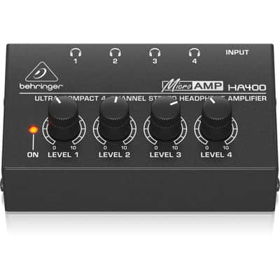 Behringer MicroAMP HA400 4 Channel Stereo Headphone Amplifier image 2