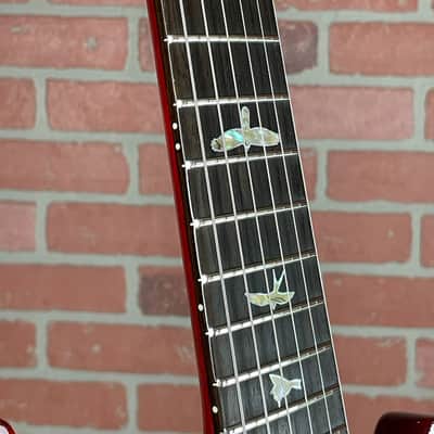 PRS 40th Anniversary Custom 24-08 Semi-hollow Electric Guitar - Charcoal Cherry Burst image 8