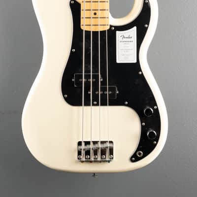 Fender Standard Precision Bass - Olympic White w/Maple image 2