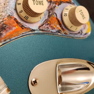 Fender American Standard Stratocaster with Matching Headstock 1995 - Surf Green - Painted Pickguard image 15