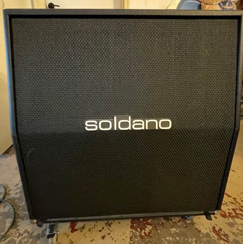 Soldano 412 Angled 240-Watt 4x12" Slant Guitar Speaker Cabinet 2000s - Black image 1