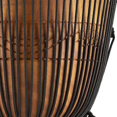 Meinl ADJ2-XL+Bag 13" Original African Style Rope Tuned Brown Wood Djembe w/ Gig Bag image 5