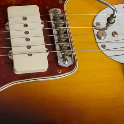Fender Jazzmaster Solid Body Electric Guitar (1960), ser. #41163, original brown tolex hard shell case. image 14