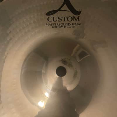 Zildjian 14" A Custom Mastersound Hi-Hat Cymbals (Pair) 1999 - Present - Brilliant image 4