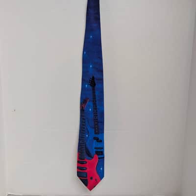 *vintage 1994* Ralph Marlin NECKTIE (80's Hard Rock/Metal) Guitar & Bass Graphic MADE IN USA! image 11