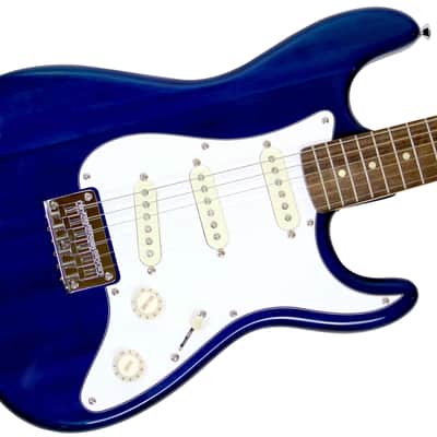 Fender Squier Short Scale 24-Inch Strat Pack - Transparent Blue w/ Tuner image 5