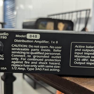 Gaines Audio - Pair of Model 848 Mono/Balanced 8-Channel Audio Distribution Amplifiers (pair/x2) Vintage image 3