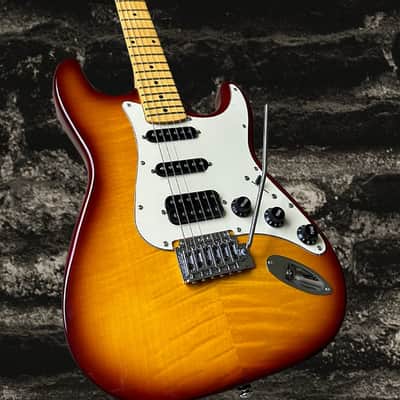Aslin Dane AST-4 Strat style with glossy maple fingerboard - Vintage Sunburst image 8