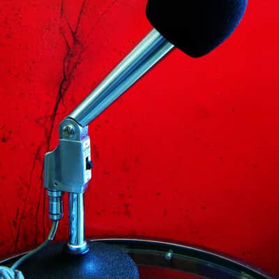 Vintage 1960's Calrad DM63 dynamic omni-directional microphone Dual Z / Hi Z harp mic w accessories Olson Lafayette image 5