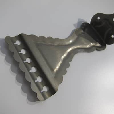 Kay Flat Top Guitar Tailpiece Authentic Vintage Part Circa-1950s-1960s-Chrome image 3