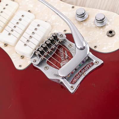 2004 Mosrite Eurorite 3 Pickup Non-Production Ventures-Style Guitar, Candy Apple Red w/ Case, Fillmore image 8