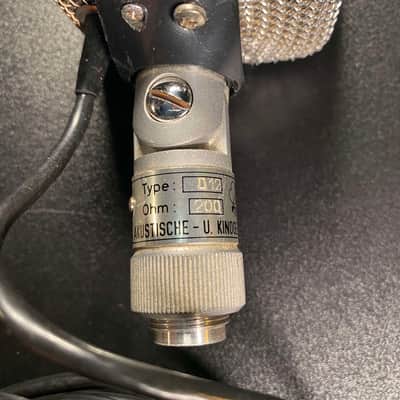 AKG D-12 Cardioid Dynamic Microphone 200ohm Vintage 1960s image 6