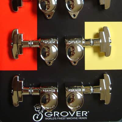 Grover 109-18N  Super Rotomatic Tuning Machines 18:1, 3 +3 Nickel Finish image 1