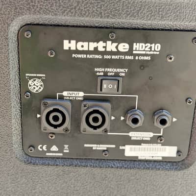 Hartke HyDrive HD210 500-Watt 2x10" Bass Speaker Cabinet 2017 - Present - Black image 3
