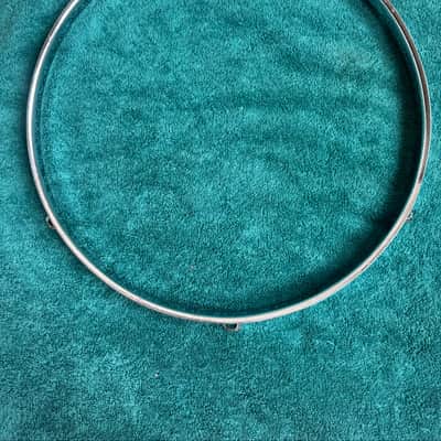 Rogers One USA 13” 6 hole Tom Drum Hoop 70s - Chrome image 1