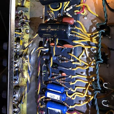 Fender Super Reverb Vintage 1965 - Black Panel Incredible Condition Gig Ready w/ original footswitch image 9