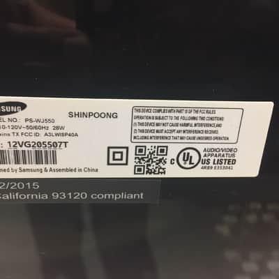 Samsung PS-WJ550 & HW-J550 Wireless Subwoofer & Active Soundbar - W/ Accessories image 9