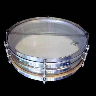 1922 Ludwig & Ludwig Professional "Dance" Model Snare No 5, 14x4 NOB 2-Piece Shell, Restored, Video image 5
