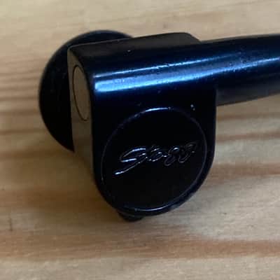 Single Black Stagg Bass Guitar Machine Head Tuner Tuning Peg Bass Side image 2