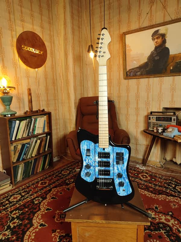 Formanta Style USSR Electric Guitar Built In Tone Bender Soviet Germanium Fuzz image 1