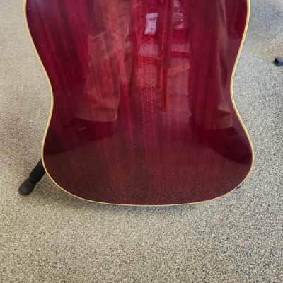 Vintage Aria 9460 Hummingbird Acoustic Guitar with Hard Case image 11