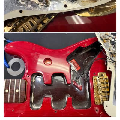 Fender Deluxe Players Stratocaster Guitar 2007-MIM- Crimson Red Transparent- w/MLA Mason Dixon Pickups + Tweed Hard Case image 23