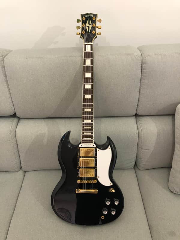 BURNY RSG-70 - SG CUSTOM Early 90s Black | Reverb