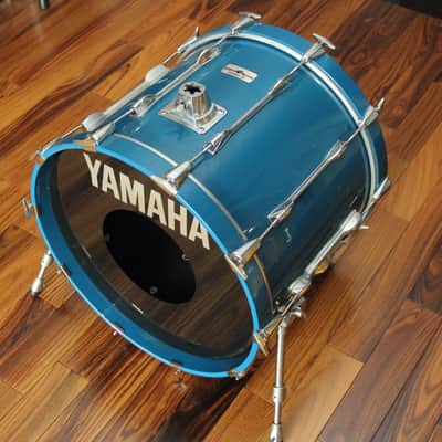 RARE Yamaha Recording Custom 9000 - cobalt blue 20" bass drum image 8