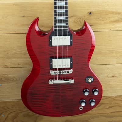 Gibson Custom M2M SG Custom Figured Top, Red Tiger CS302653 image 2