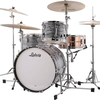 Ludwig Classic Maple Fab 22 Shell Pack - Vintage Blue Oyster (L84233AX2QWC) image 2