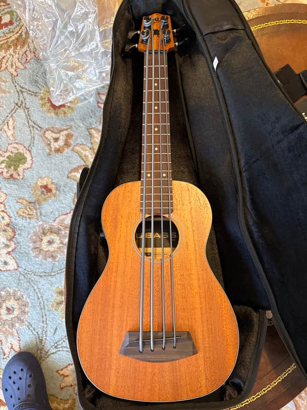 Kala RMBL-FS U-Bass Rumbler Fretted Acoustic Electric Ukulele Bass 2010s - Satin Brown image 1