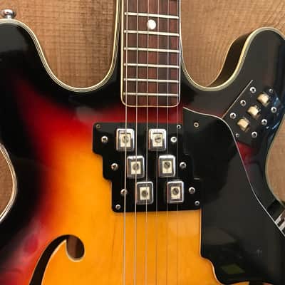 St. Moritz ES-335 Style MIJ Fuji Gen Hollow Body 1960s image 3