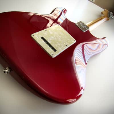 Fender American Lone Star Stratocaster HSS CAR Pearloid Guard HSS Seymour Duncan Pearly Gates Texas Specials OHSC Circa-1999-Candy Apple Red image 16