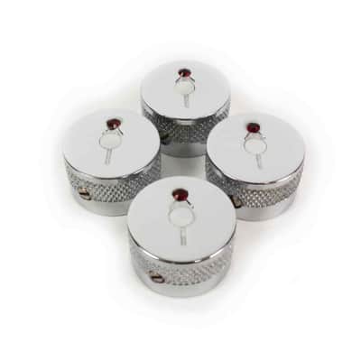 Genuine Gretsch Knobs (Set of 4) with Arrow & Jewel, Chrome, 922-1027-000 image 2