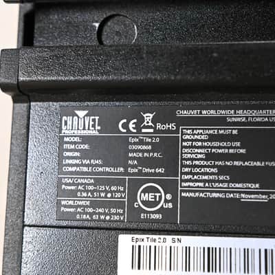 Chauvet Epix Tile 2.0 12 x 12 LED Pixel Array CG008KV image 9