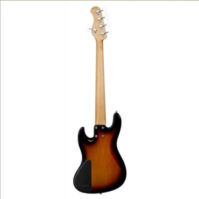 Sadowsky MetroExpress 21 Fret Vintage JJ Bass 5 String Tobacco Sunburst Transparent High Polish Morado Board image 6