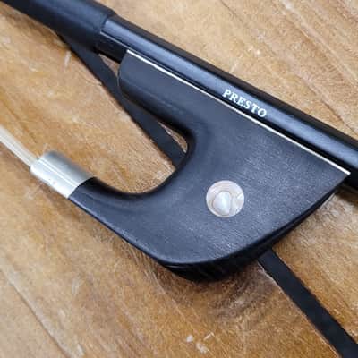 Presto 1/2 Size Carbon Fiber Bass Bow  Ebony image 1