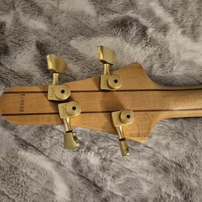 TUNE Japan TWXT-4 Tremolo Bass - 2000s - Locking Tuners - Neck-Thru - Active - Whammy Bar - MIJ -  4-String Bass - Natural Walnut image 15