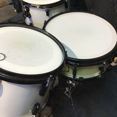 Noble and Cooley Horizon/CD Maple toms-Nesting Toms- Antique White image 12