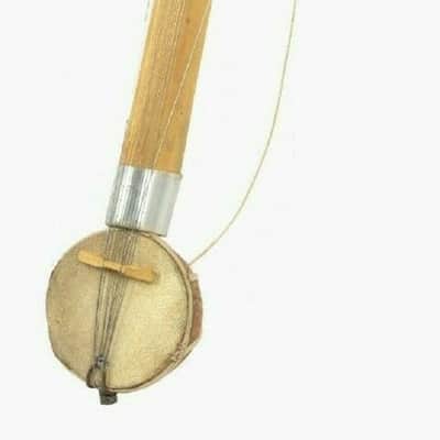 Handmade Ravanahatha  Wood Rajasthani Musical Folk Fiddle Sarangi Ravanhatta String Instrument image 3