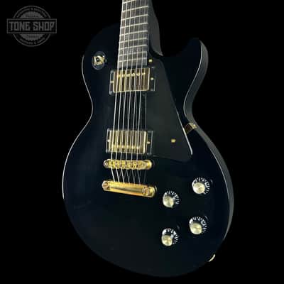 Used Gibson Les Paul Studio Ebony Gold Hardware w/bag TSU24474 image 3