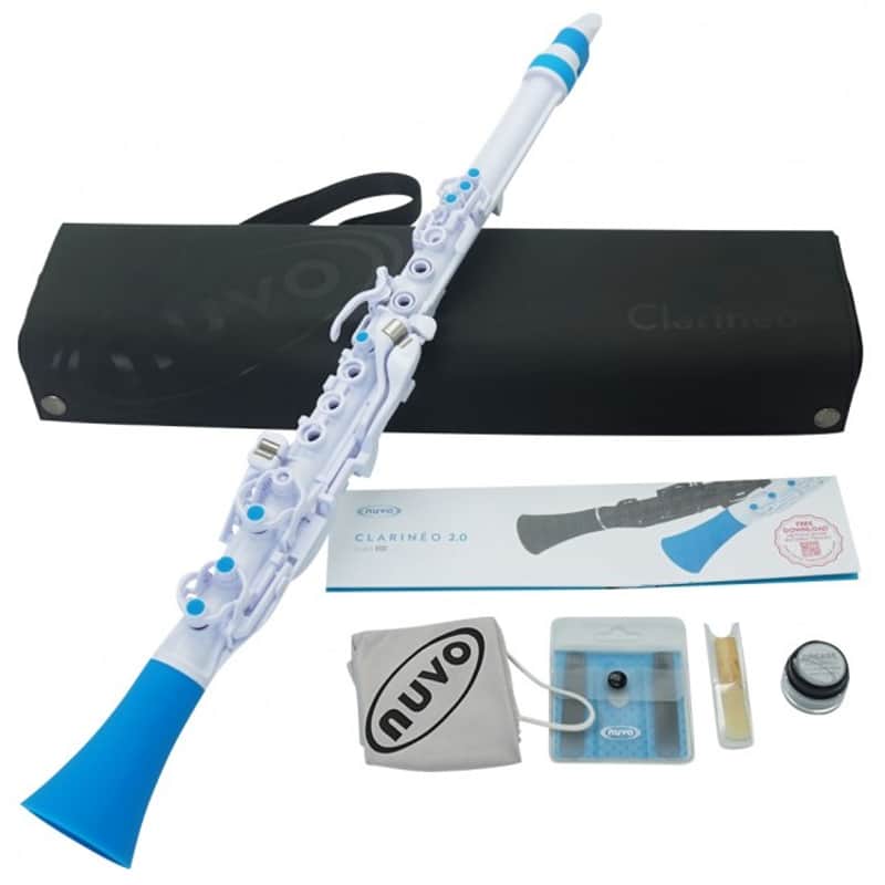 NUVO Clarineo 2.0 White-Blue Polymer Klarinette inkl. Zubehör image 1