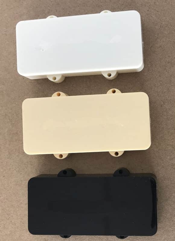 2PCS,Without holes,Jazzmaster Pickup Covers Aged White,Ivory,or Black - Aged White image 1